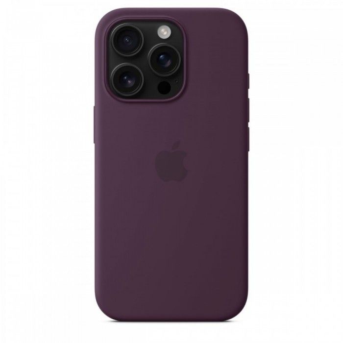 Capa MagSafe iPhone 16 Pro Silicone Ameixa