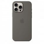 Capa MagSafe iPhone 16 Pro Max Silicone Cinzento rocha