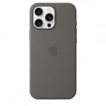 Capa MagSafe iPhone 16 Pro Max Silicone Cinzento rocha