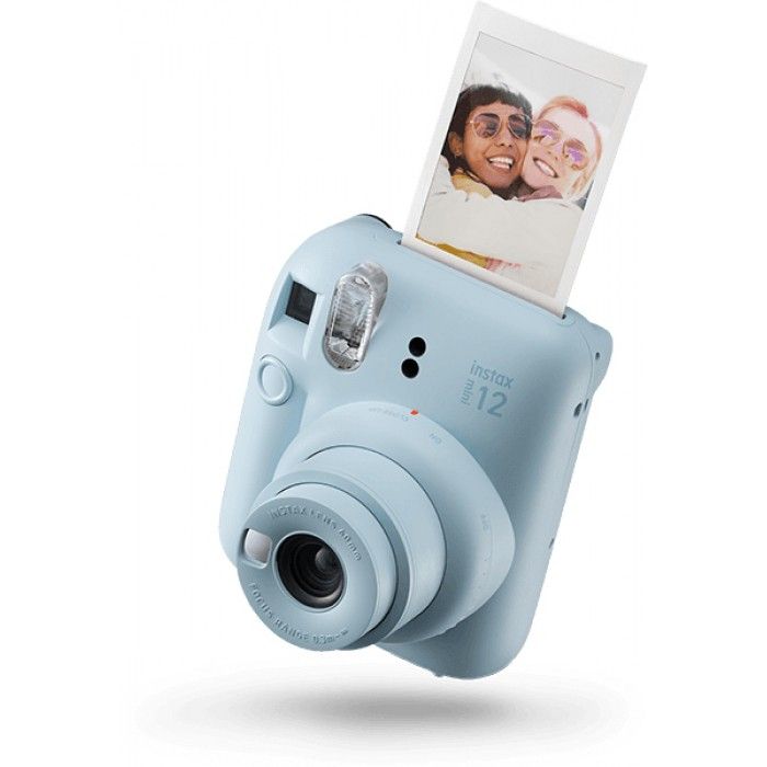 Camara Instax Mini12 Azul Instantanea Modo Selfie Pelicula 54X86 Foto 46X62