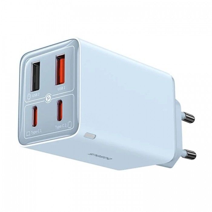 Carregador Gan6 Pro Fast Charger 2C+2U 65W EU Galaxy Blue