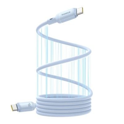 Cabo magnetico baseus picogo usb-c to usb-c 240w 1m galaxy blue