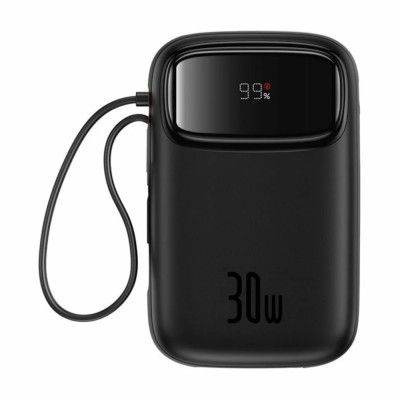 Power Bank QPow 2 WITH 2 Dual USB-C 10000mAh 30W Cluster Black