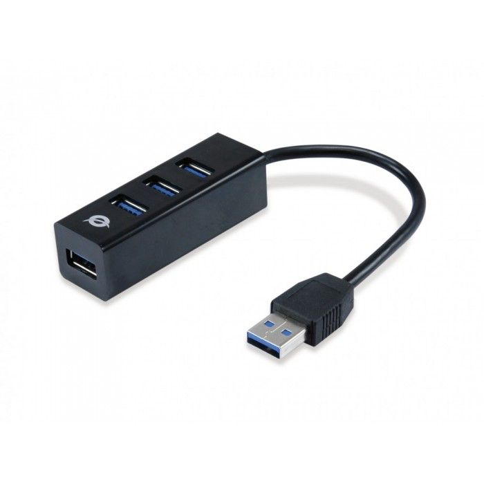 Hubbies TAIL 4 Portas USB 3.0 Hub c/ USB-C-USB-A Adaptador