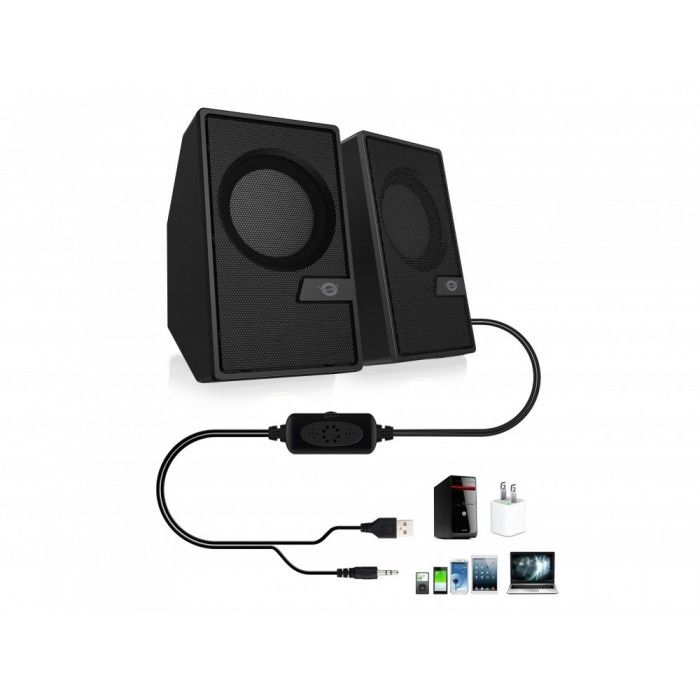Bjorn Colunas 2.0 Computador c/ Bluetooth: 6W