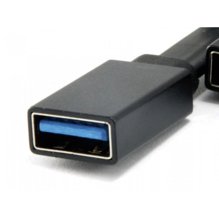 Hubbies USB 3 1 Type-C-1-Portas USB 3.0 + 2-Portas USB 2 0 Cabo Hub: Preto