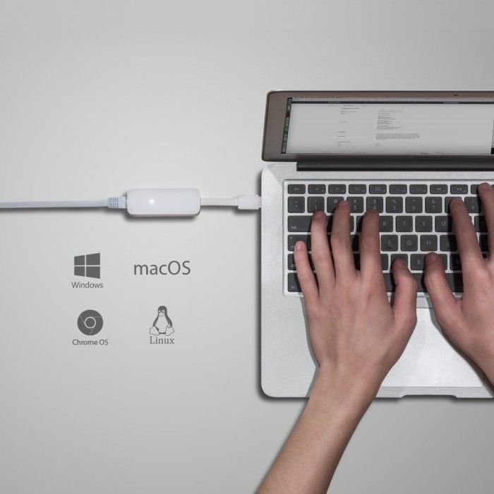 Adaptador de Rede UE300 USB 3.0 para 100/1000Mbps Gigabit Ethernet Branco