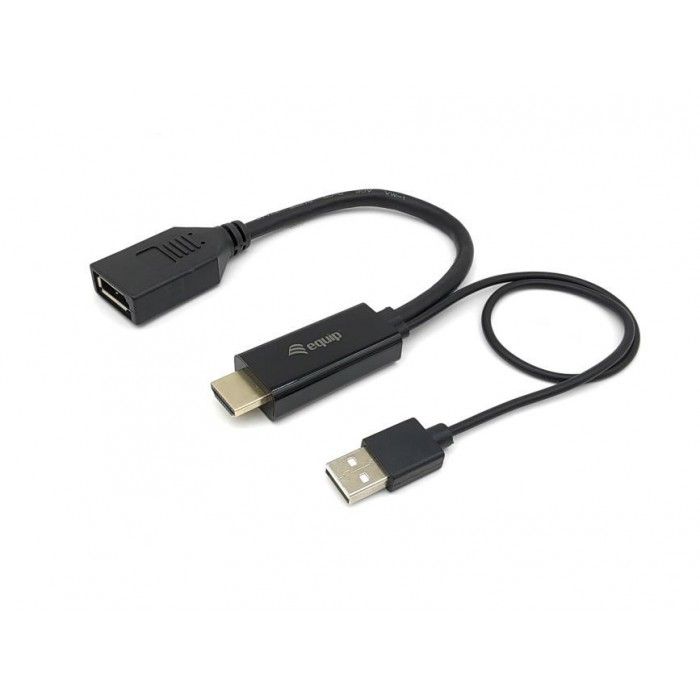 Adaptador HDMI / DisplayPort M/F PRETO