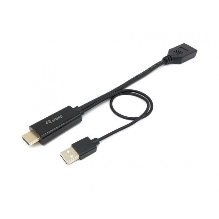 Adaptador HDMI / DisplayPort M/F PRETO