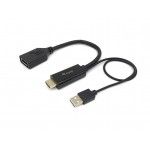 Adaptador HDMI / DisplayPort M/F PRETO