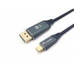 Equip 133421 Adaptador de cabo de vdeo 1 m USB Type-C DisplayPort Cinzento