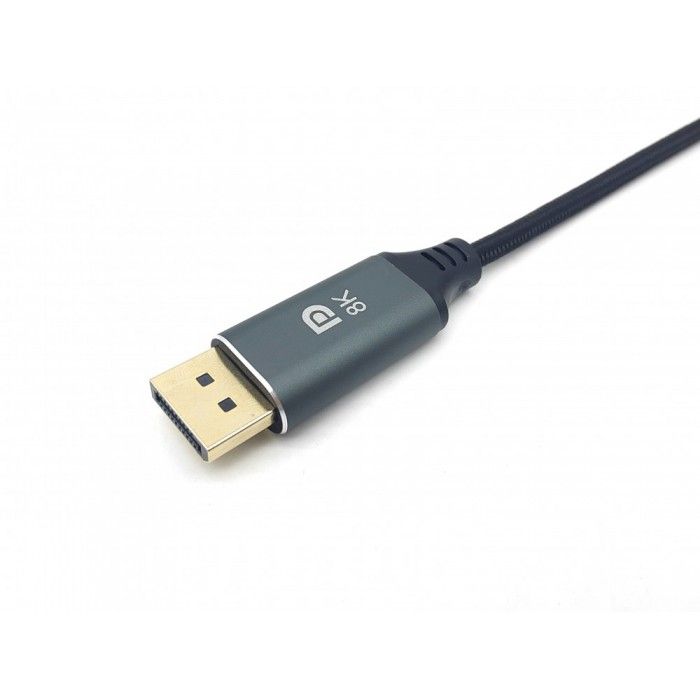 Equip 133421 Adaptador de cabo de vdeo 1 m USB Type-C DisplayPort Cinzento