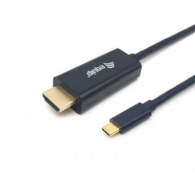Equip 133411 Adaptador de cabo de vdeo 1 m USB Type-C HDMI Type A (Standard) Preto