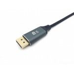 Equip 133423 Adaptador de cabo de vdeo 3 m USB Type-C DisplayPort Cinzento