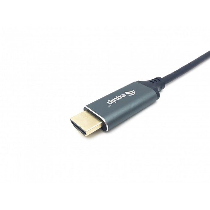 Equip 133416 Adaptador de cabo de vdeo 2 m USB Type-C HDMI Type A (Standard) Cinzento, Preto