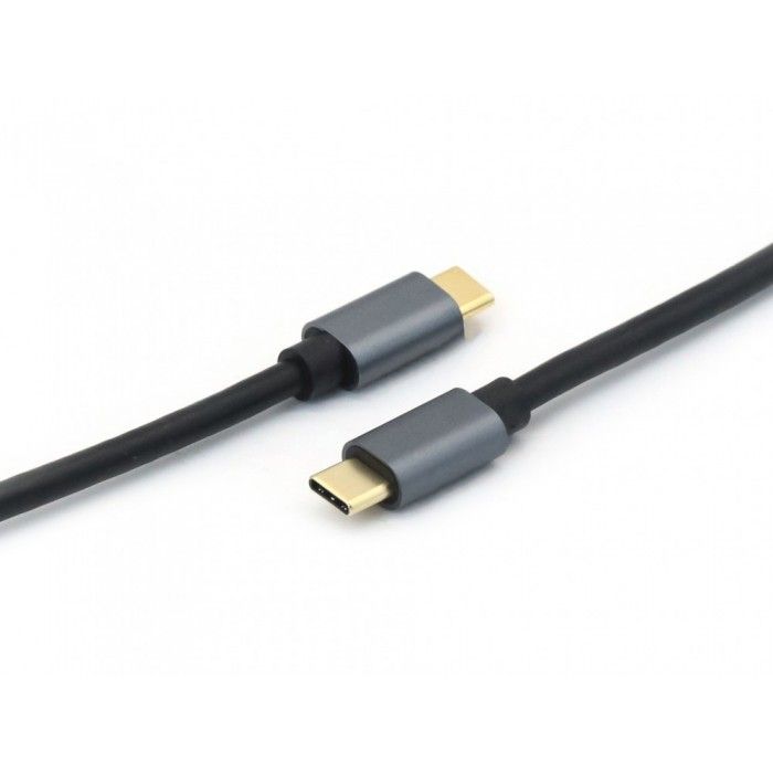 Cabo Usb Type-C para Type-C 100W 5A 3:2 (10G) 0.5M Preto