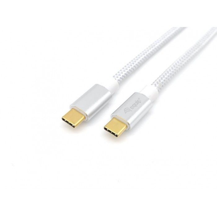 Cabo Usb Type-C Para Type-C 100W 5A 3:2 (10G) 1M Branco