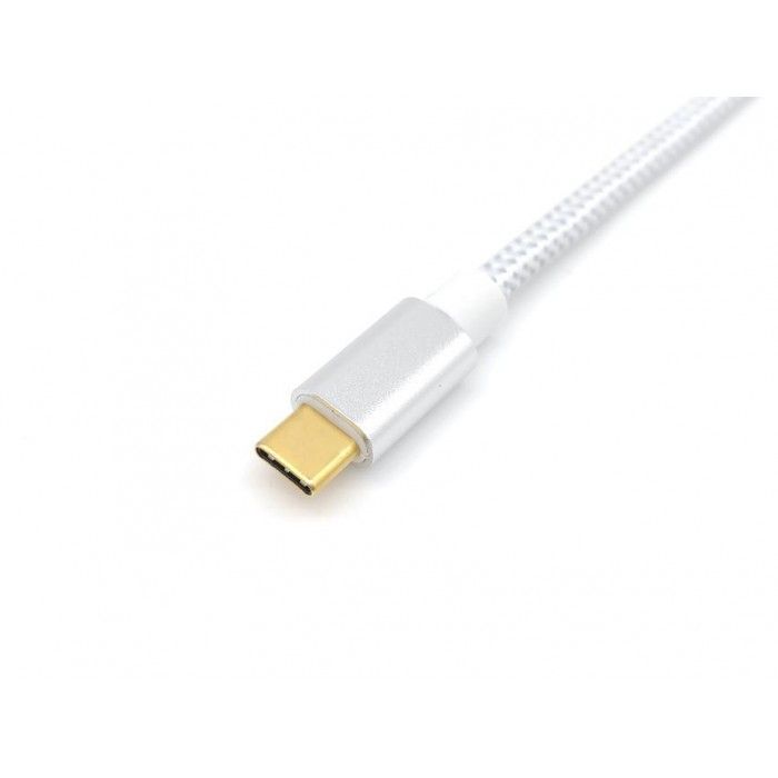 Cabo Usb Type-C Para Type-C 100W 5A 3:2 (10G) 1M Branco