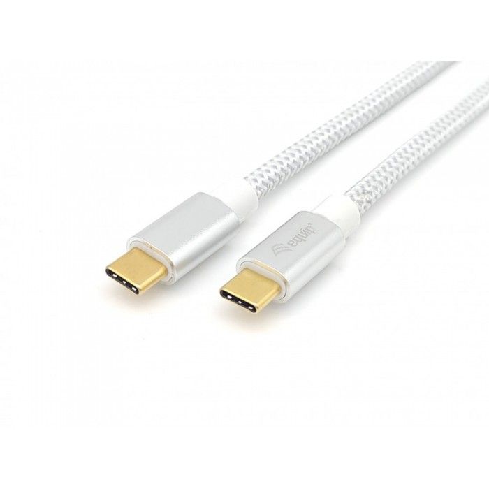 Cabo Usb Type-C Para Type-C 100W 5A 3:2 (10G) 1M Branco