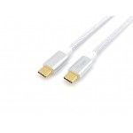 Cabo Usb Type-C Para Type-C 100W 5A 3:2 (10G) 1M Branco