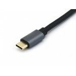 Cabo Usb Type-C para Type-C 100W 5A 3:2 (10G) 0.5M Preto