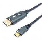 Cabo USB-C PARA HDMI: M/M: 1.0M: 4K/60HZ