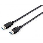 Cabo USB 3.0 Extension A->A M/F 3m - Preto