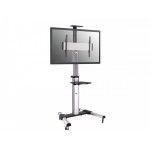 Suporte Cho Ajustvel p/ Ecr 37/70P Inclinvel/Giratrio c/ Suporte Inferior Prateado