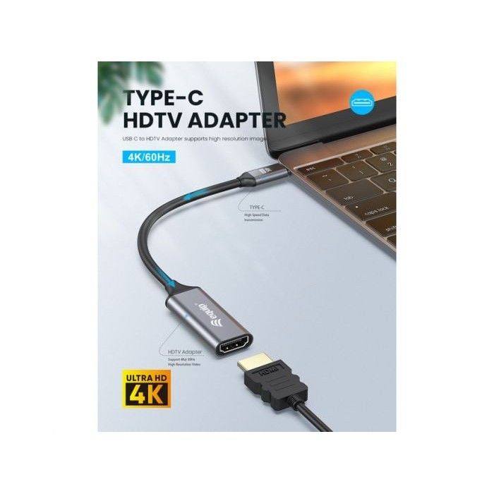 Adaptador USB-C para HDMI 2.0, 4K/60Hz