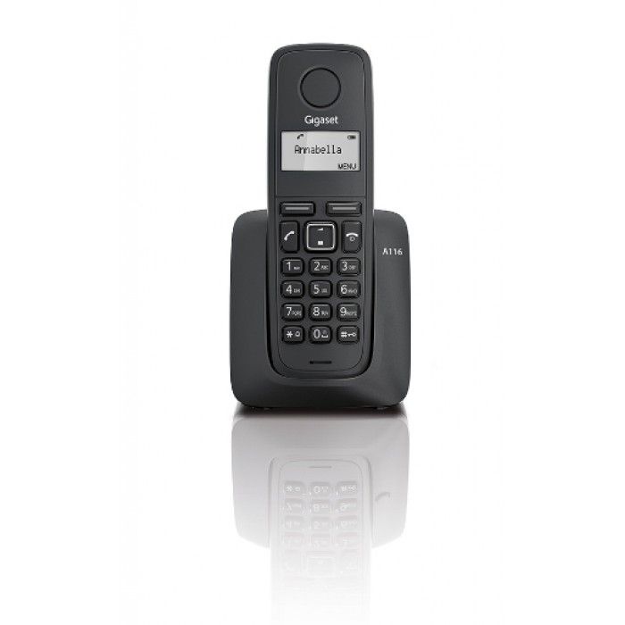 Telefone Sem Fios Fios Digital A116 Preto