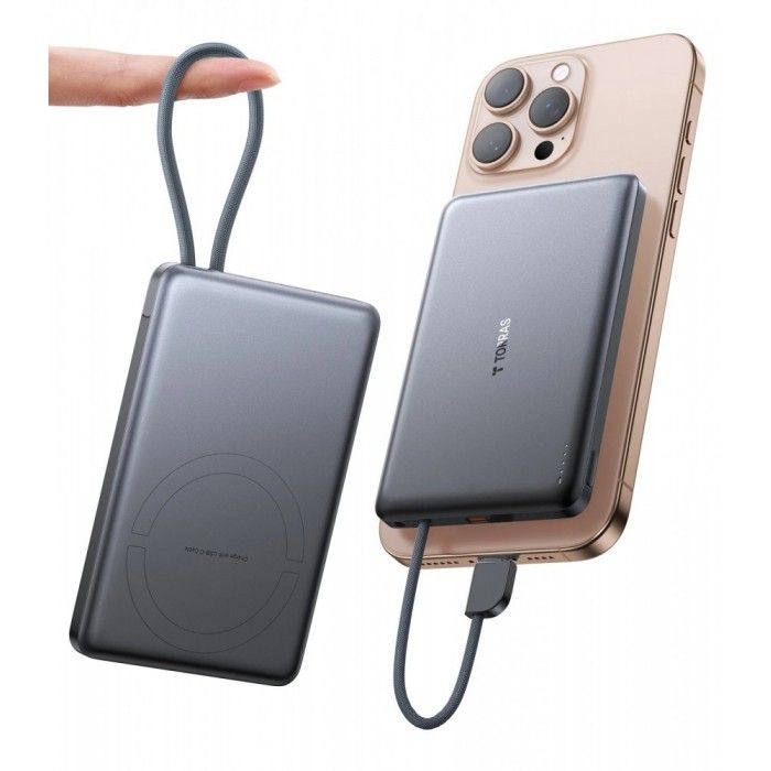 Powerbank Torras Pebble Link 10.000Mah Preto