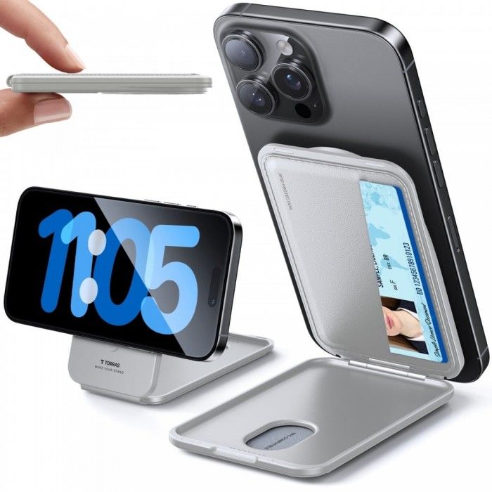 Suporte Torras Magspin Wallet Cinzento