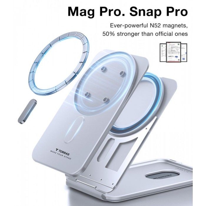 Suporte Torras Magspin Wallet Cinzento