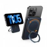 Powerbank Torras Magstall Upro Ostand 10000Mah QI 2.0 Black