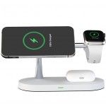 A12 3In1 Magnetic Magsafe Wireless Charger White