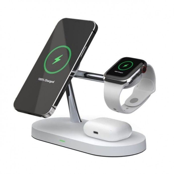 A12 3In1 Magnetic Magsafe Wireless Charger White
