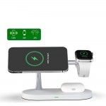 A12 3In1 Magnetic Magsafe Wireless Charger White