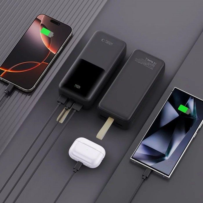 Tech-Protect Pb03 Power Bank 30000Mah 22.5W Black