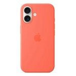 Capa MagSafe iPhone 16 Silicone Tangerina