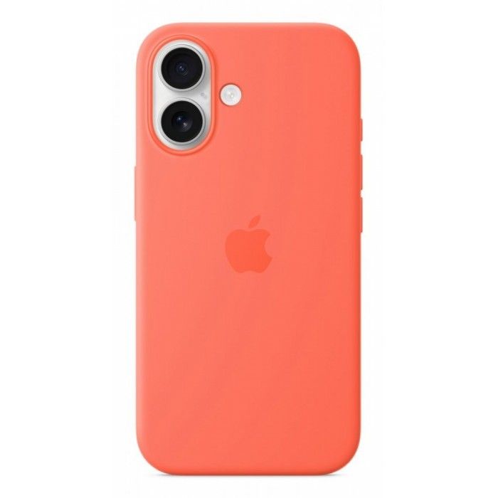 Capa MagSafe iPhone 16 Silicone Tangerina