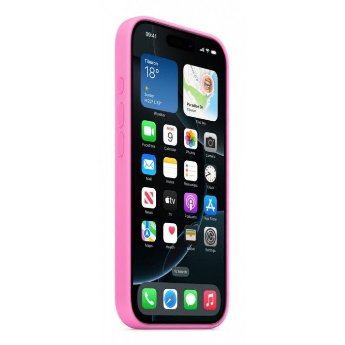 Capa MagSafe iPhone 16 Pro Silicone Peonia