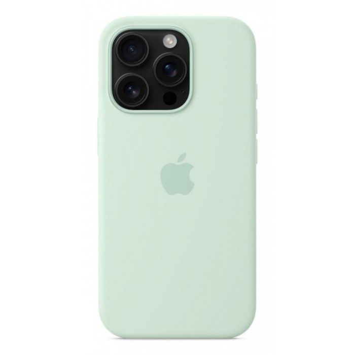 Capa MagSafe iPhone 16 Pro Silicone Agua-marinha