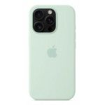 Capa MagSafe iPhone 16 Pro Silicone Agua-marinha