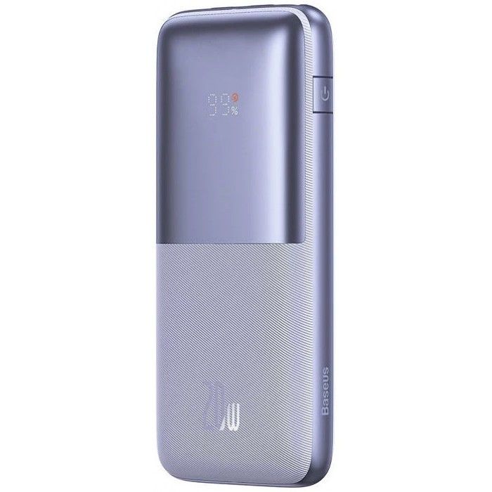 PowerBank Carregamento Rpido Bipow Pro Display Digital 10000mah 20W Roxo
