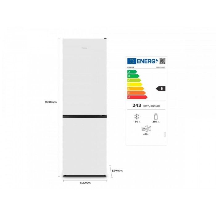 Combinado Hisense 304L.Nf Branco Rb390N4Awe