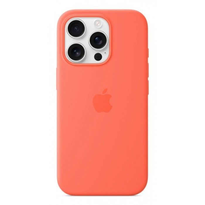 Capa MagSafe iPhone 16 Pro Silicone Tangerina