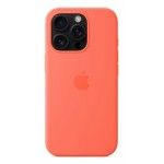 Capa MagSafe iPhone 16 Pro Silicone Tangerina