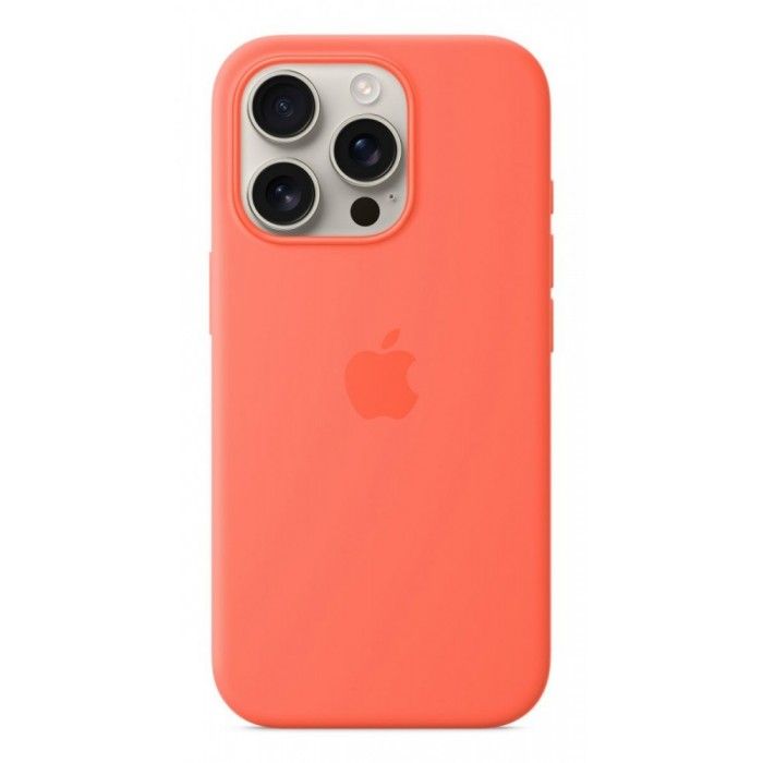 Capa MagSafe iPhone 16 Pro Silicone Tangerina