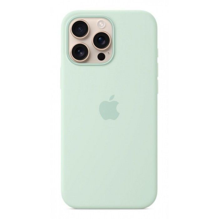 Capa MagSafe iPhone 16 Pro Max Silicone Agua-marinha