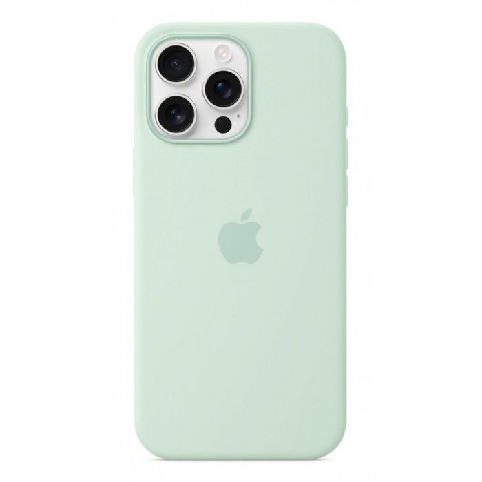 Capa MagSafe iPhone 16 Pro Max Silicone Agua-marinha